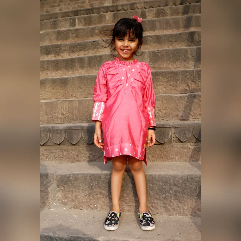 Paint me Pink Loose Fit Dress
