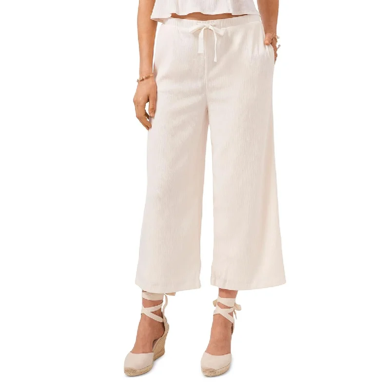 1.State Womens Wide Leg Crop Trouser Pants