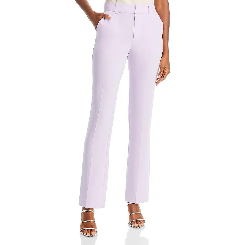 Cinq a Sept Womens High Rise Solid Straight Leg Pants