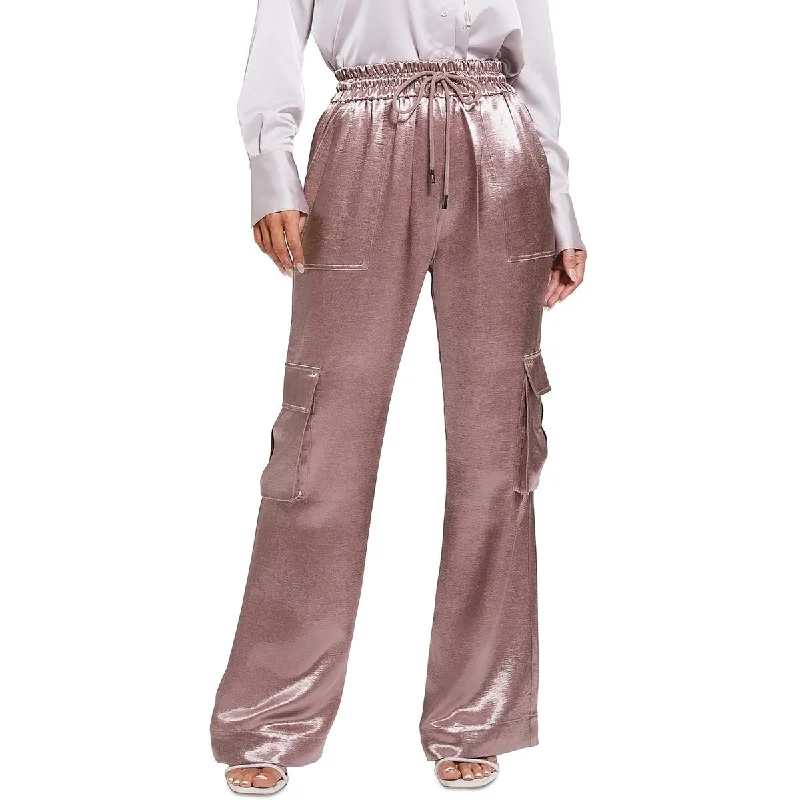 Guess Womens Satin Cargo Pants