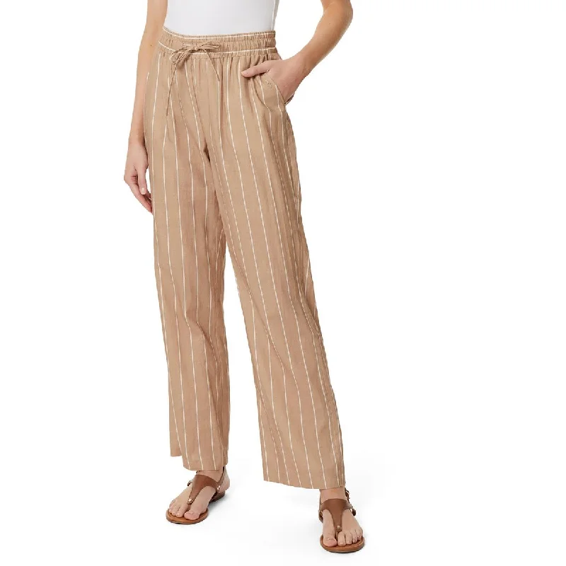 Jones New York Womens Linen High-Waist Wide Leg Pants