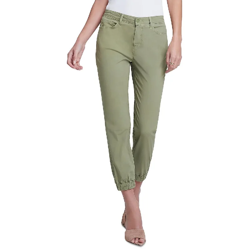 L'Agence Womens High Rise Ankle Jogger Pants