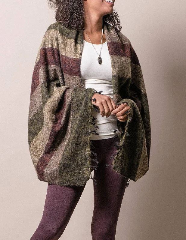 Himalayan Yak Wool Wrap - Woodlands Cotton sweaters