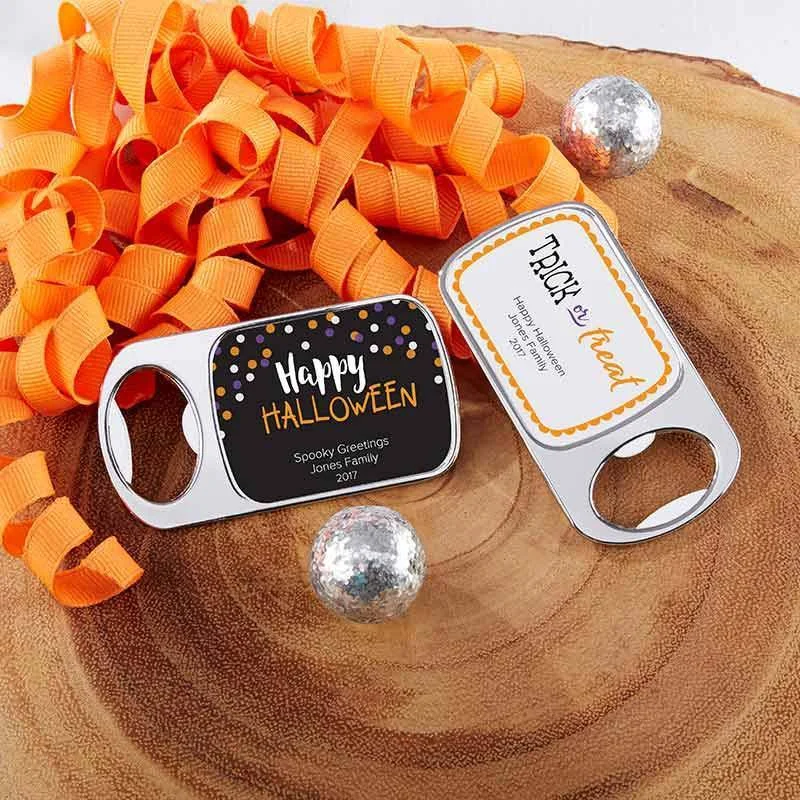 Personalized Silver Bottle Opener - Halloween(24 Pcs)