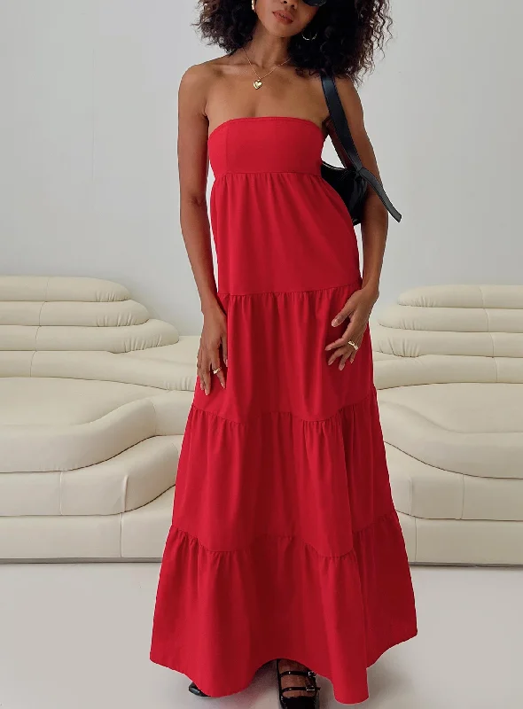 Kazia Maxi Dress Red