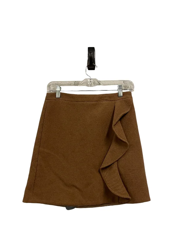 Skirt Mini & Short By J. Crew In Brown, Size: 0 High-waist Denim Skirt