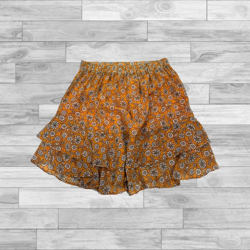 Skirt Mini & Short By Loft In Orange, Size: M Elegant Mini Skirt