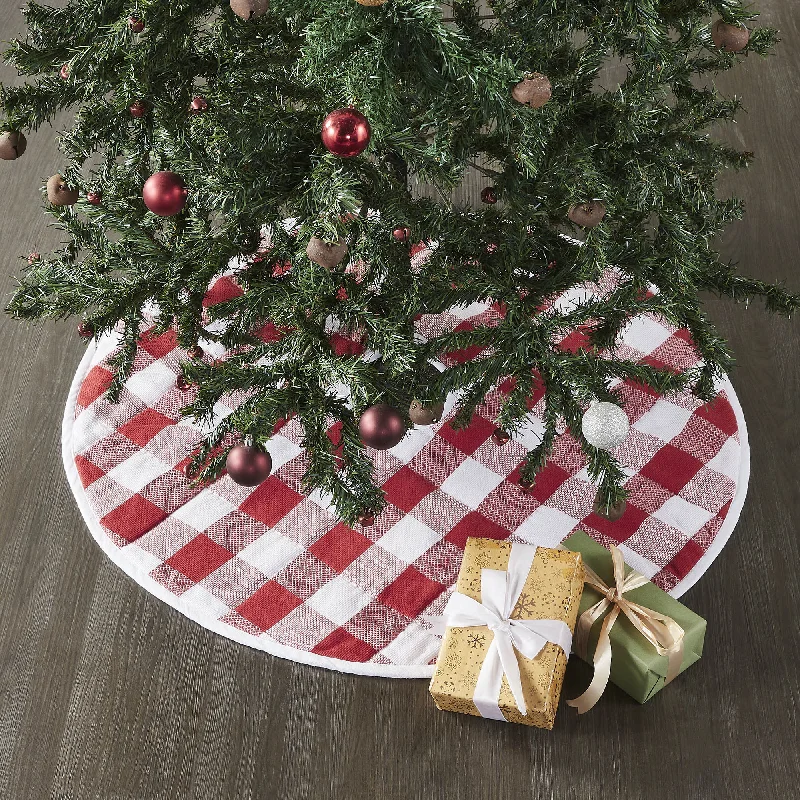 Annie Red Check Tree Skirt 36