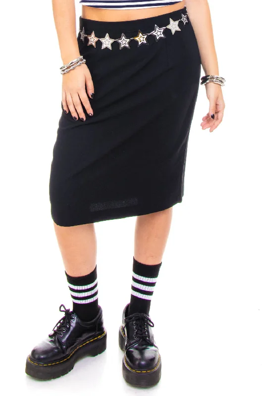 Vintage 90's Little Black Skirt - M/L