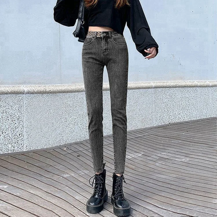 NiDELL: Women’s Elegant Long Skinny Jeans For Autumn