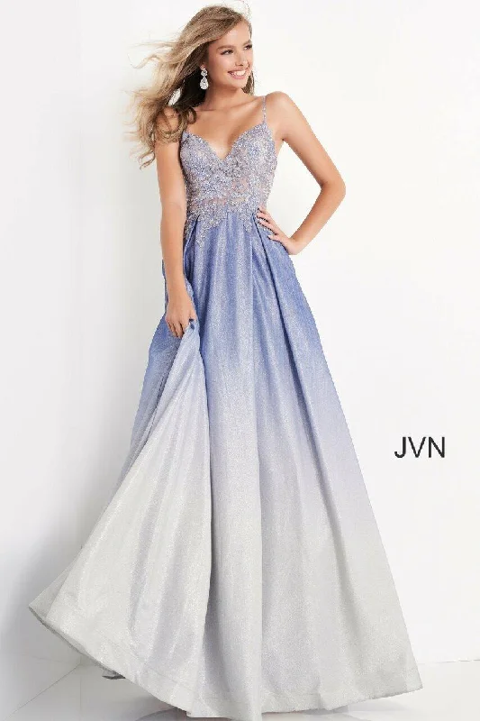 Jovani 04565 Prom Long Spaghetti Strap Ball Gown