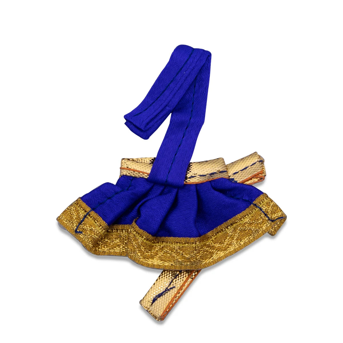 Amman Pavadai – 1 x 2 Inches | Gold Printed Mata Poshak/ Lehenga Patka/ Devi Vasthram for Deity