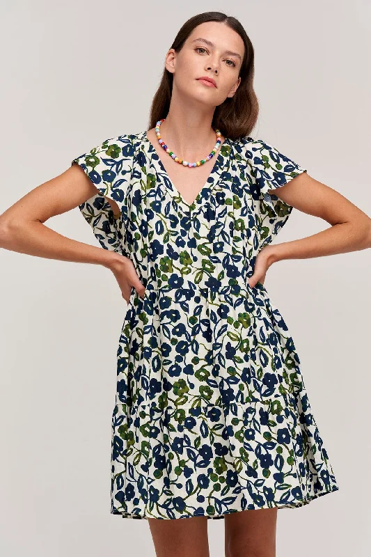 IVY PRINTED COTTON CAMBRIC DRESS