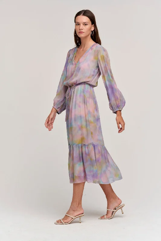 PRISCILLA PRINTED BOHO DRESS