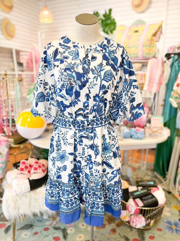 The Salema Belted Floral Dress