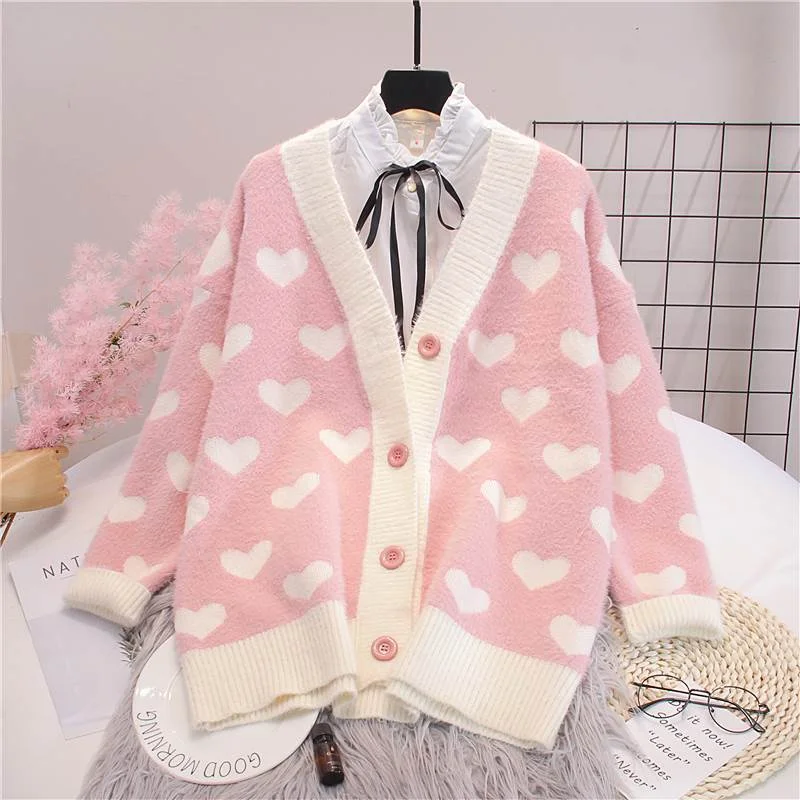 Heart Sweater Jacket YV50692