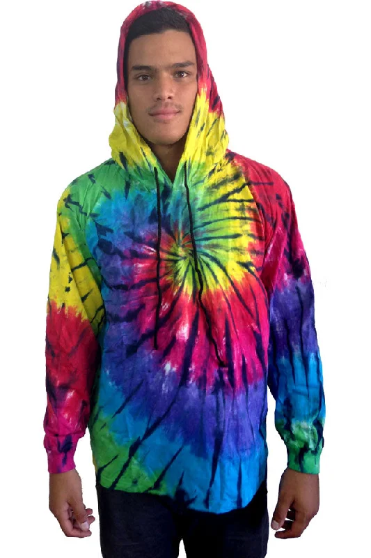 Hooded Tie Dye Jacket "Dark Knight"