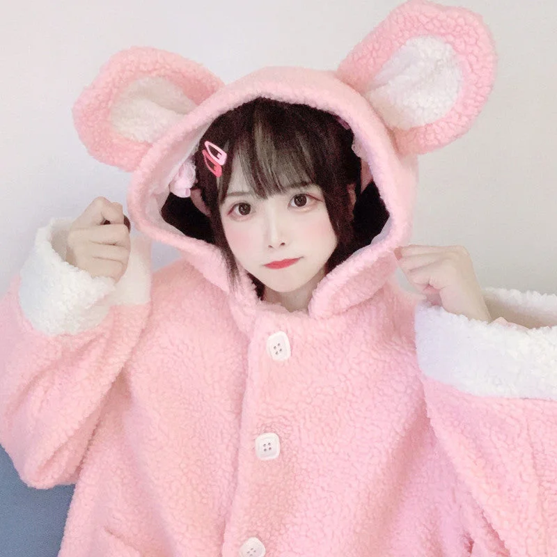 Cute bear hooded jacket YV43496