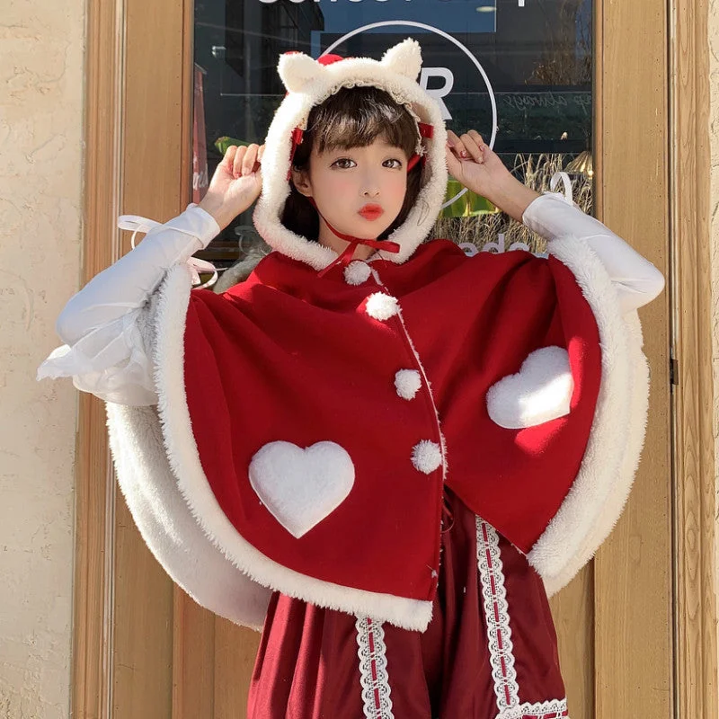 Cute Love Wing Cloak Jacket YV43518