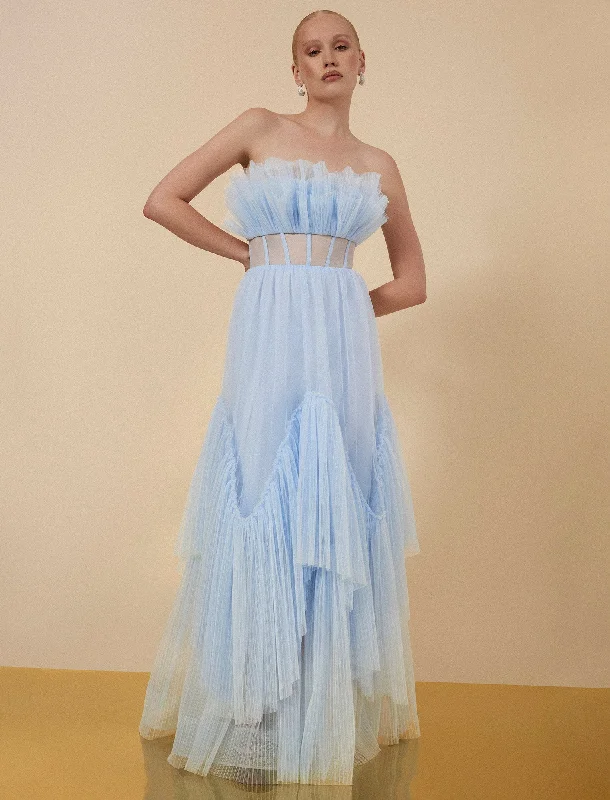 Jeanne Strapless Tulle Gown