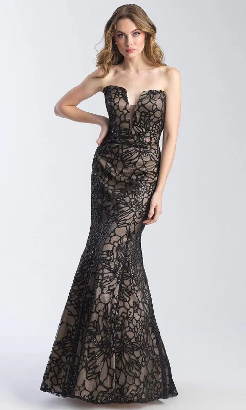 Madison James - 20-329SC Strapless Sequin Lace Mermaid Gown