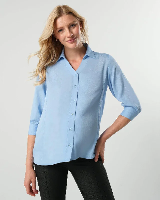 DOORBUSTER No-Gap Maternity Nursing Button Down Shirt (Regular & Petite)