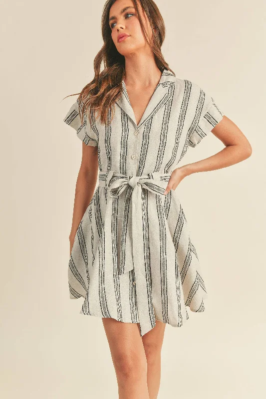 SELENA BUTTONDOWN SHIRT DRESS: L