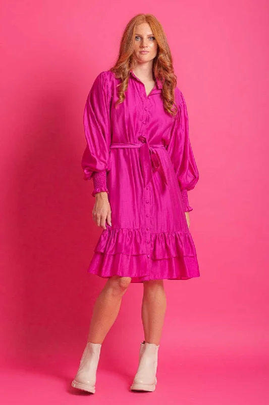 Noami Shirt Dress Pink