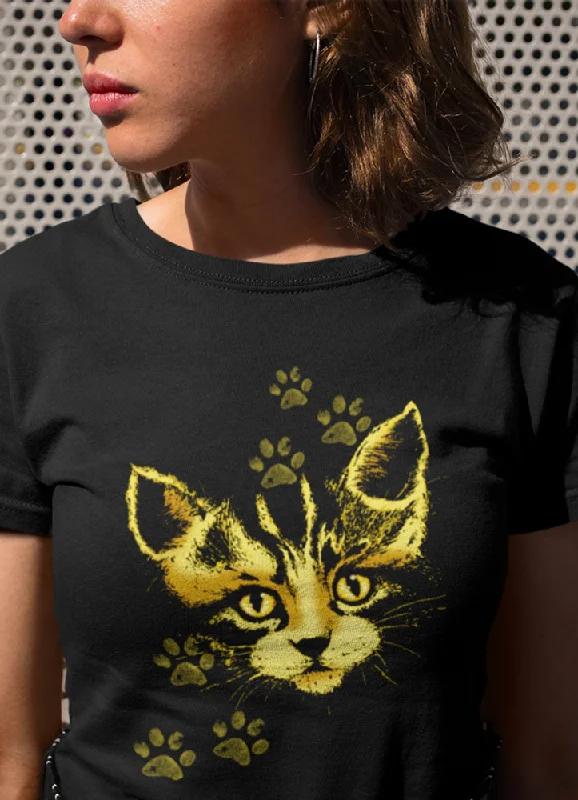 Paws Cat  Women T-shirt - Fair Trade