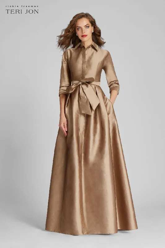 Taffeta Shirt Waist Gown