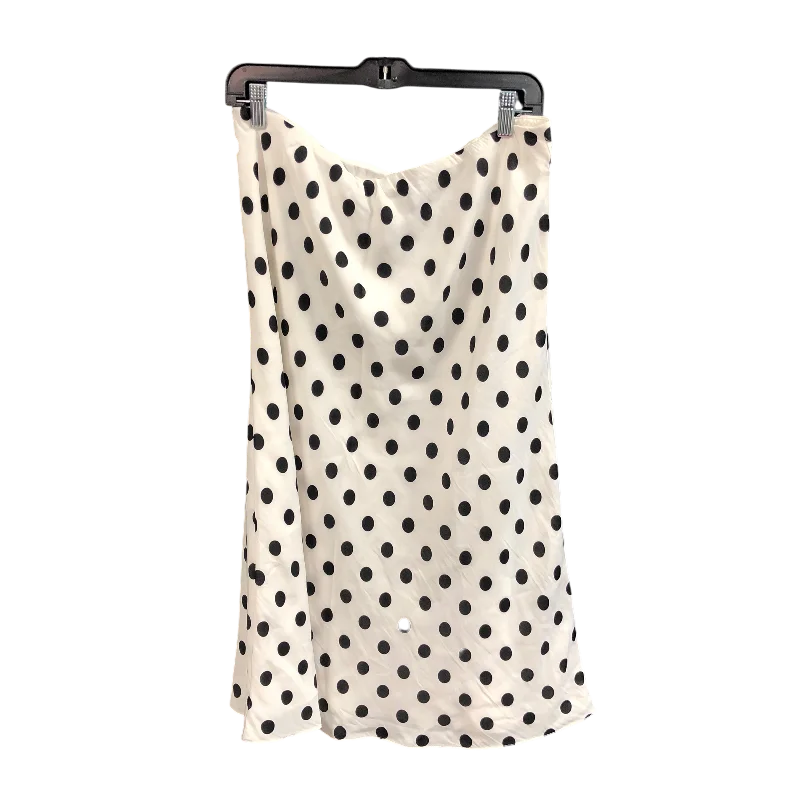 Skirt Midi By Inc In Polkadot Pattern, Size: L