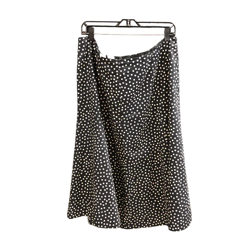 Skirt Midi By Jones New York In Polkadot Pattern, Size: Xl