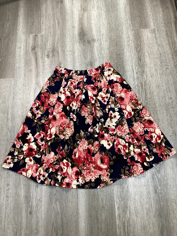 Skirt Midi By Le Lis In Floral Print, Size: M